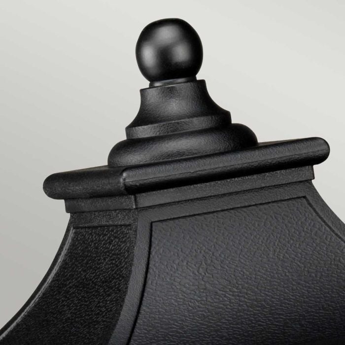 Elstead Lighting Bedford 1 Light Medium Pedestal Lantern - Mystic Black