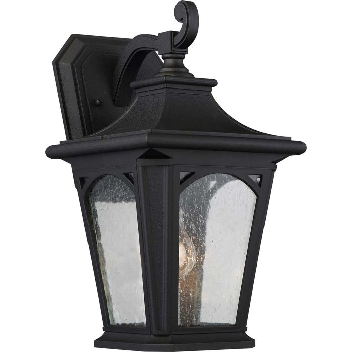 elstead lighting Bedford 1 Light Medium Wall Lantern - Mystic Black