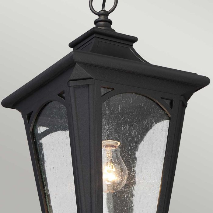Elstead Lighting Bedford 1 Light Small Chain Lantern - Mystic Black