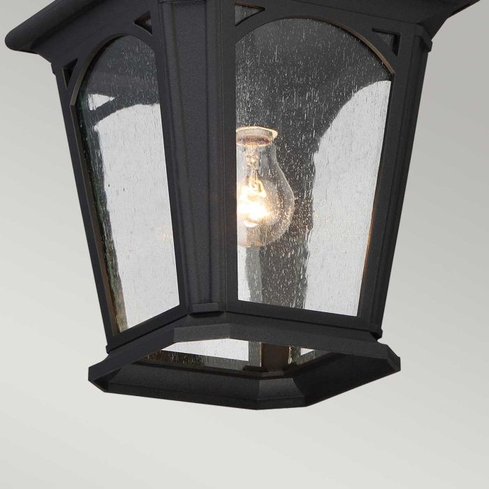 Elstead Lighting Bedford 1 Light Small Chain Lantern - Mystic Black