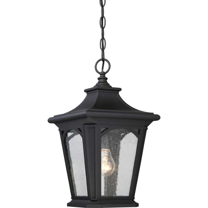elstead lighting Bedford 1 Light Small Chain Lantern - Mystic Black