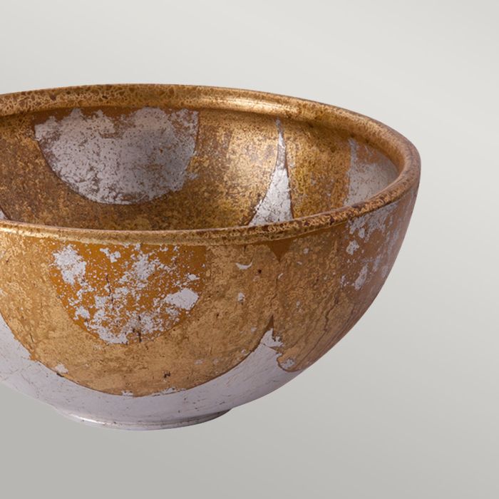 Elstead Lighting Bellechase Bowl Bellechase Decorative Bowl - Gold And Silver Leaf