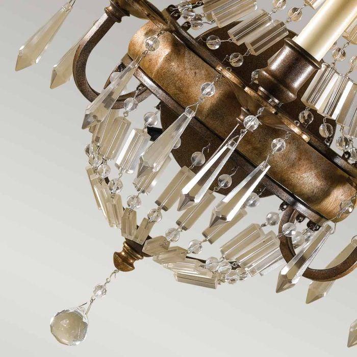 Elstead Lighting Bellini 3 Light Wall Light - Oxidized Bronze/British Bronze