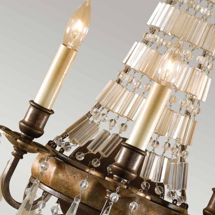 Elstead Lighting Bellini 3 Light Wall Light - Oxidized Bronze/British Bronze
