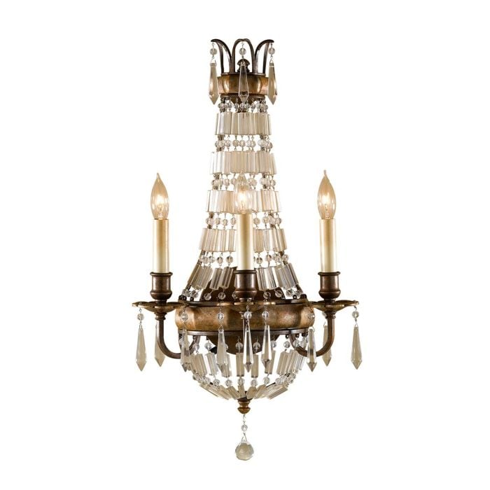 elstead lighting Bellini 3 Light Wall Light - Oxidized Bronze/British Bronze
