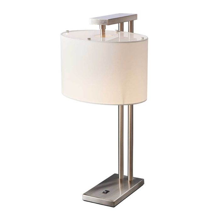 elstead lighting Belmont 1 Light Table Lamp - Brushed Nickel