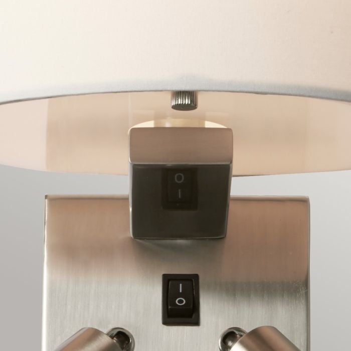 Elstead Lighting Belmont 3 Light Wall Light - Brushed Nickel