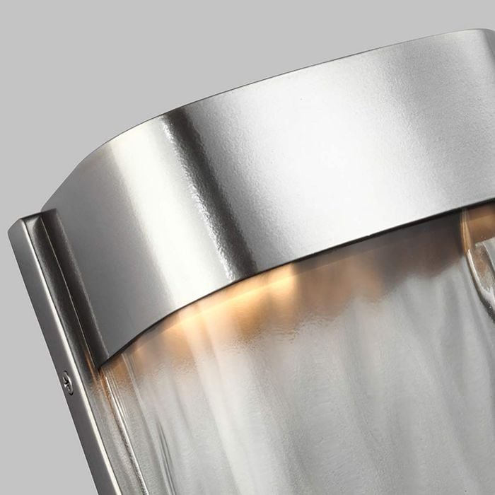 Elstead Lighting Bennie 1 Light Large LED Wall Light - Painted Brushed Steel