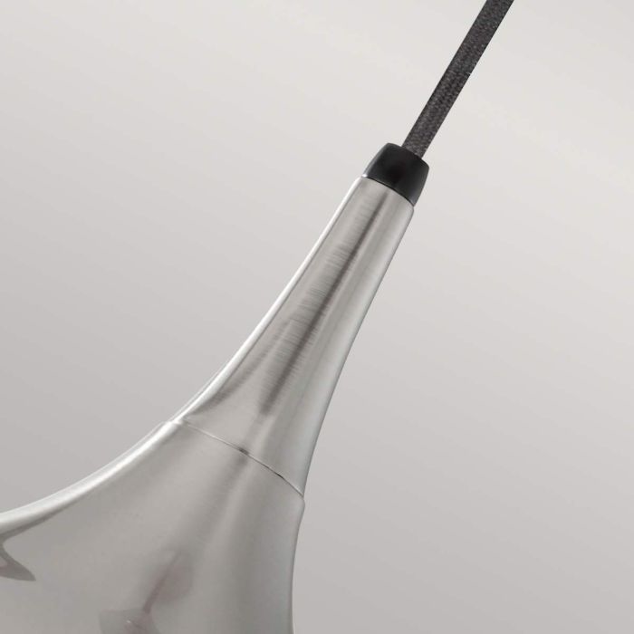 Elstead Lighting Beso 1 Light Medium Pendant - Brushed Steel