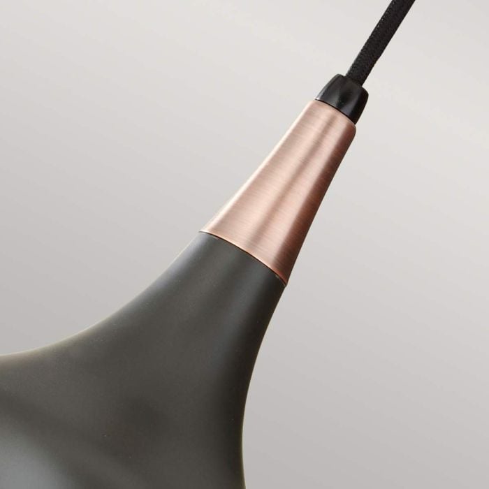 Elstead Lighting Beso 1 Light Mini Pendant - Dark Bronze