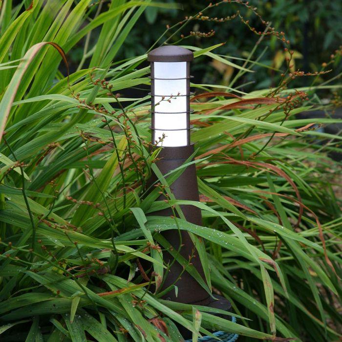 Elstead Lighting Beta Aluminium 4-Ring Bollard - Aged Iron