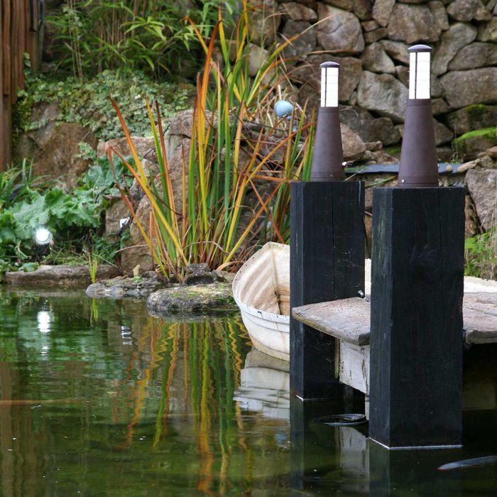 Elstead Lighting Beta Aluminium Plain Bollard - Aged Iron