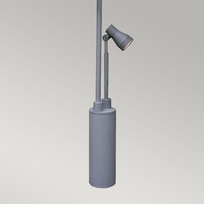 Elstead Lighting Beta Double Head Post Spotlight - Matt Silver