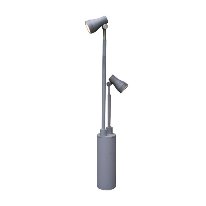 elstead lighting Beta Double Head Post Spotlight - Matt Silver elstead lighting Beta Double Head Post Spotlight - Matt Silver