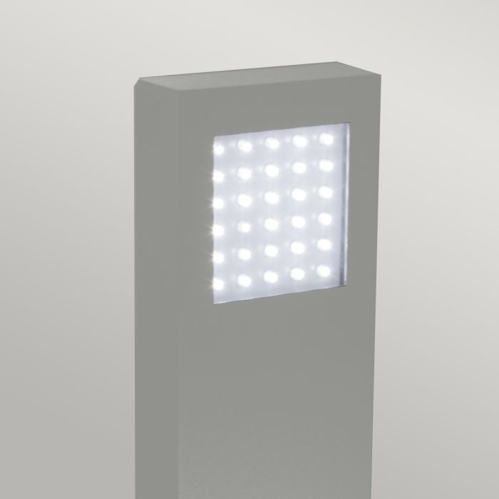 Elstead Lighting Beta Mini Bollard Light Double Sided - Matt Silver