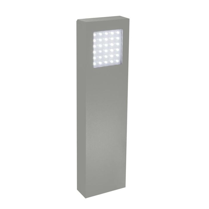 elstead lighting Beta Mini Bollard Light Double Sided - Matt Silver elstead lighting Beta Mini Bollard Light Double Sided - Matt Silver