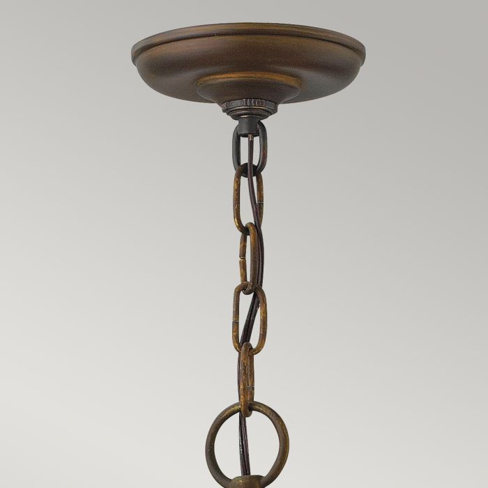 Elstead Lighting Bingham 3 Light Large Chain Lantern - Sienna