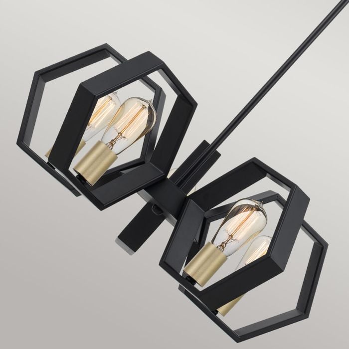 Elstead Lighting Bismarck 5 Light Chandelier - Earth Black