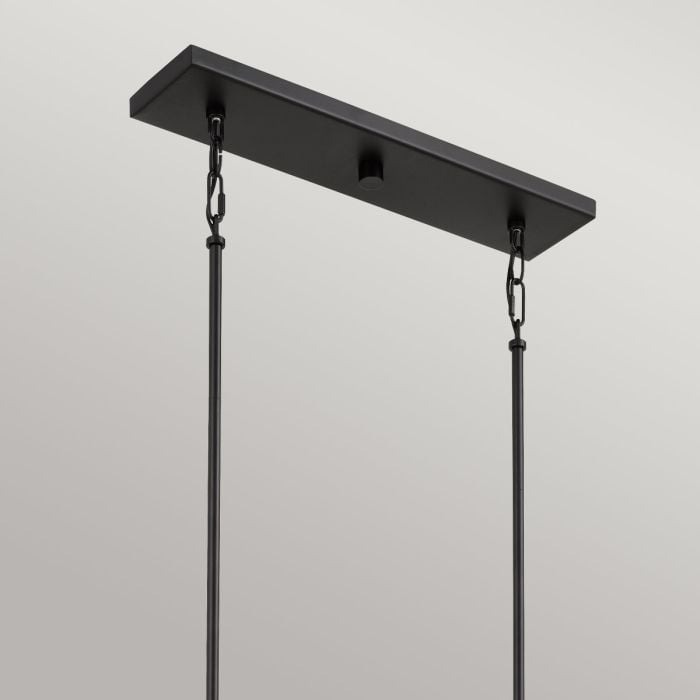 Elstead Lighting Bismarck 5 Light Linear Pendant - Earth Black