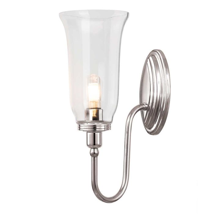 elstead lighting Blake 1 Wall Light - Polished Nickel