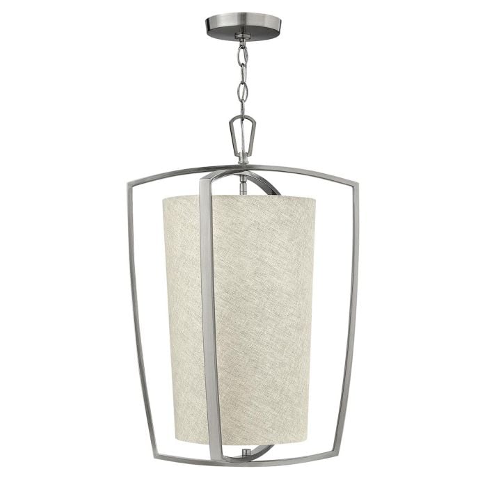 elstead lighting Blakely 3 Light Large Pendant - Brushed Nickel