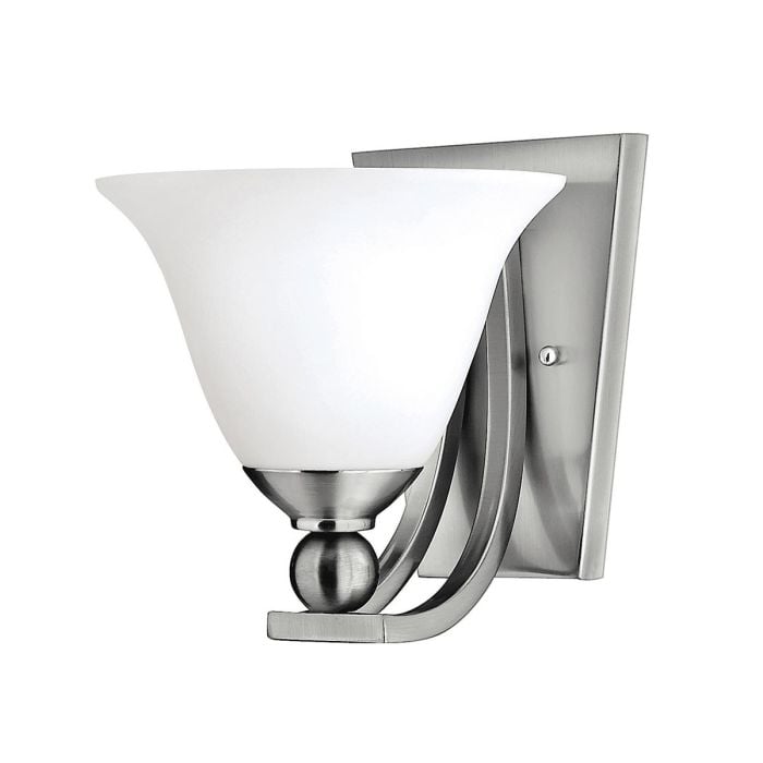 elstead lighting Bolla 1 Light Wall Light - Brushed Nickel