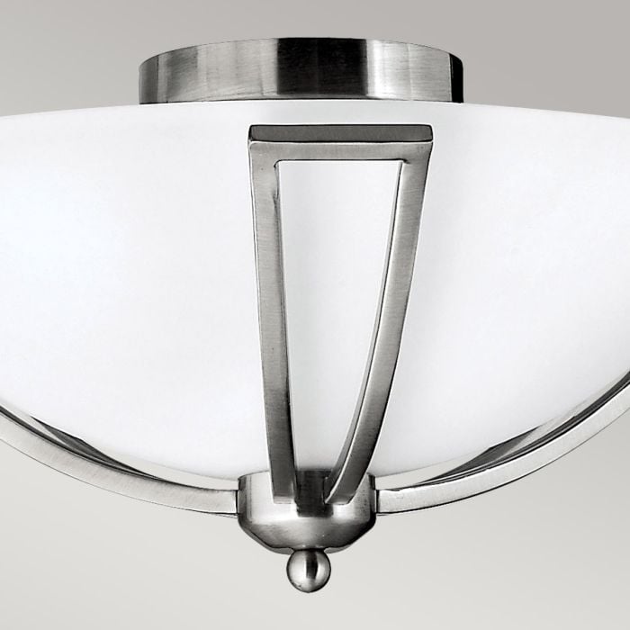 Elstead Lighting Bolla 2 Light Flush - Brushed Nickel