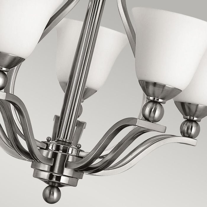 Elstead Lighting Bolla 5 Light Chandelier - Brushed Nickel