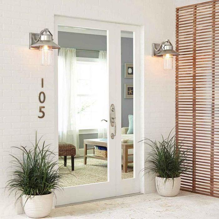 Elstead Lighting Boynton 1 Light Small Wall Lantern - Painted Brushed Steel