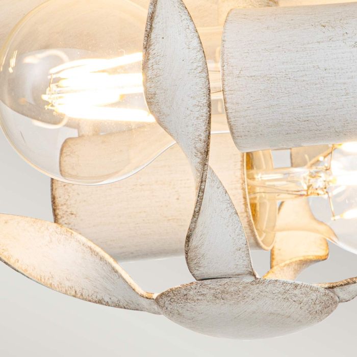 Elstead Lighting Bradbury 2 Light Flush - Antique White