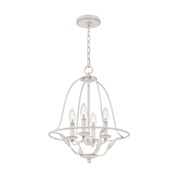 Elstead Lighting Bradbury 4 Light Pendant - Antique White