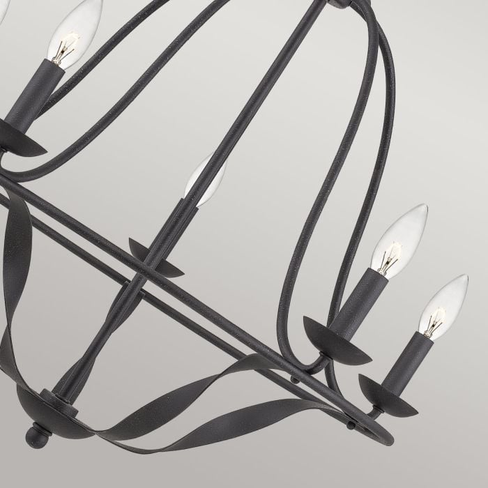 Elstead Lighting Bradbury 5 Light Chandelier - Grey Ash