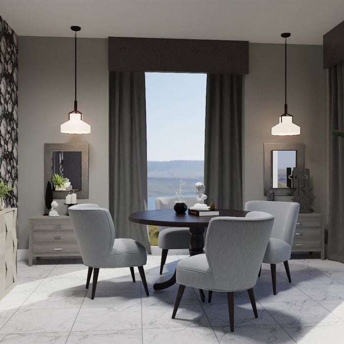 Elstead Lighting Brecken 2 Lt Pendant Light - Old Bronze And Cased Opal Glass Shade