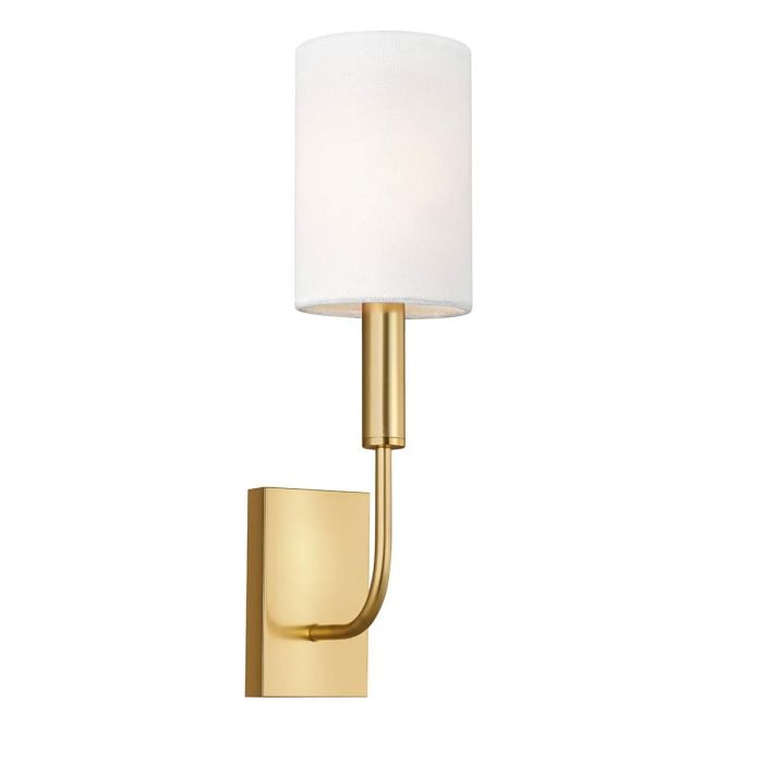 elstead lighting Brianna 1 Light Wall Light - Burnished Brass