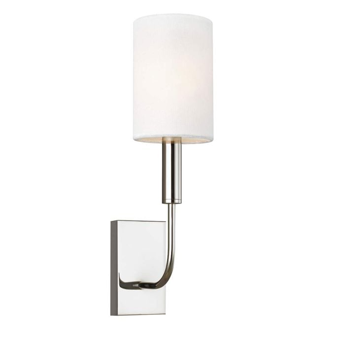 elstead lighting Brianna 1 Light Wall Light - Polished Nickel