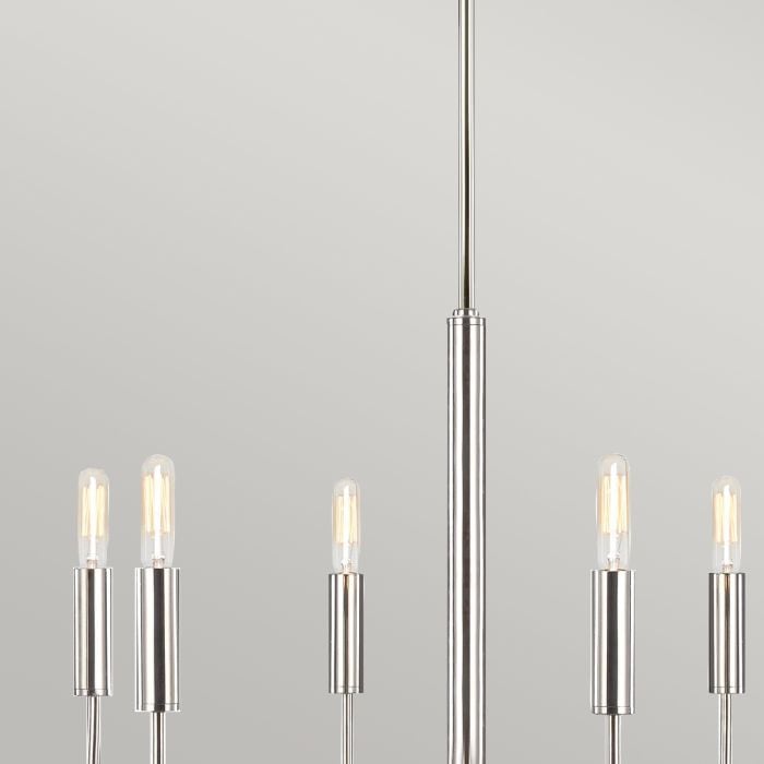 Elstead Lighting Brianna 6 Lt Chandelier - Polished Nickel