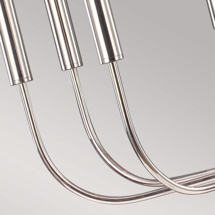 Elstead Lighting Brianna 9 Light Chandelier - Polished Nickel