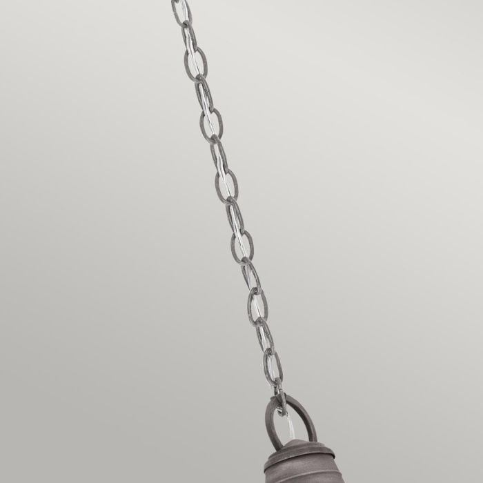 Elstead Lighting Bridge Point 1 Light Small Chain Lantern - Weathered Zinc