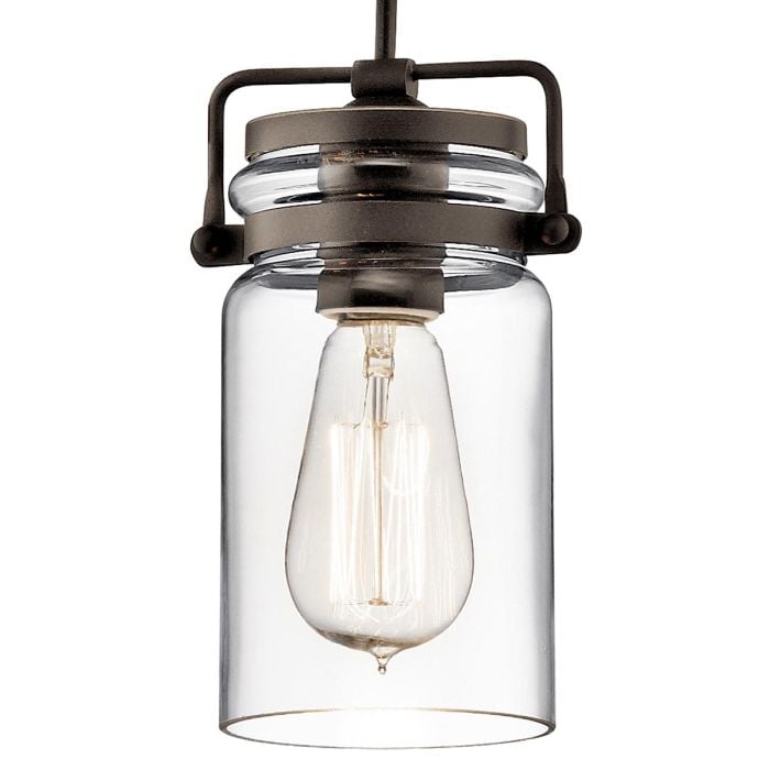 Elstead Lighting Brinley 1 Light Mini Pendant - Olde Bronze