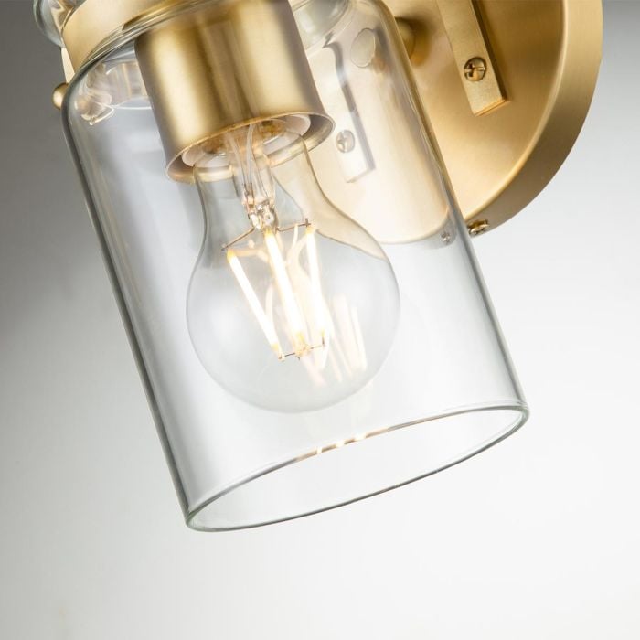 Elstead Lighting Brinley 1 Light Wall Light - Brushed Brass