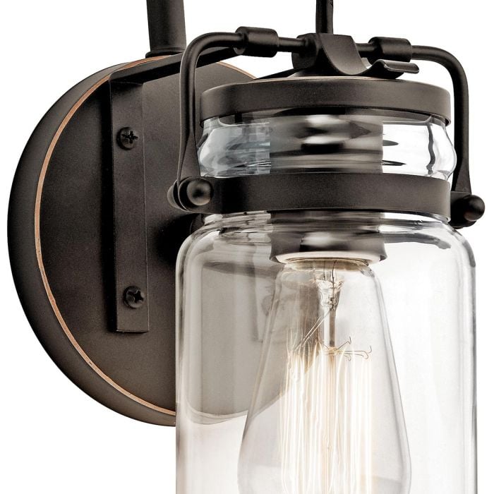 Elstead Lighting Brinley 1 Light Wall Light - Olde Bronze