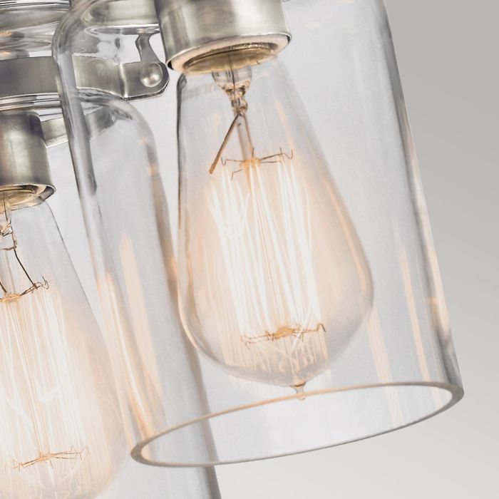 Elstead Lighting Brinley 3 Light Flush - Brushed Nickel