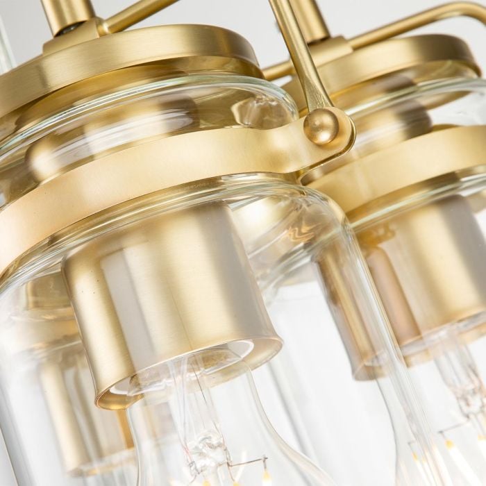 Elstead Lighting Brinley 3 Light Pendant - Brushed Brass