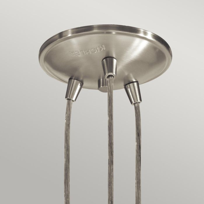 Elstead Lighting Brinley 3 Light Pendant - Brushed Nickel