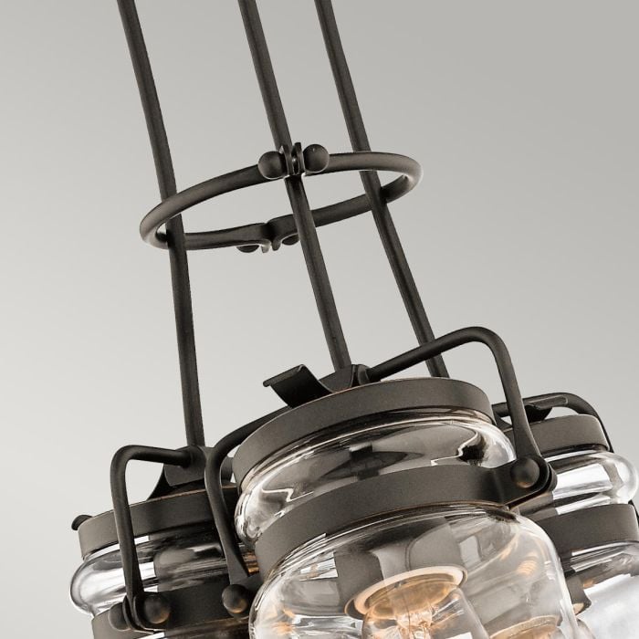 Elstead Lighting Brinley 3 Light Pendant - Olde Bronze