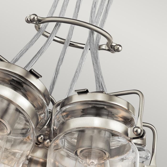 Elstead Lighting Brinley 6 Light Pendant - Brushed Nickel