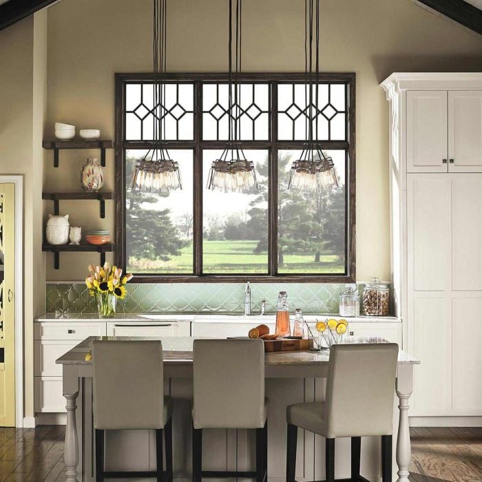 Elstead Lighting Brinley 6 Light Pendant - Olde Bronze