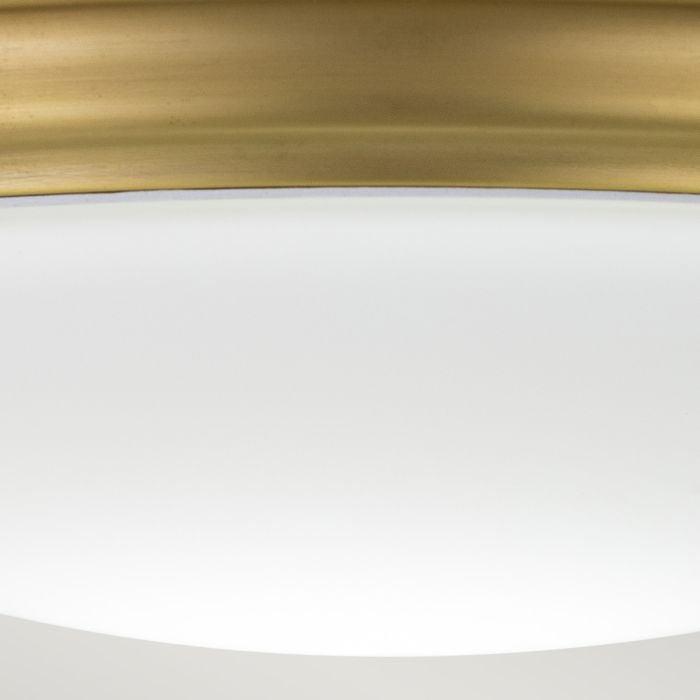 Elstead Lighting Brompton 1 Light Flush - Brushed Brass