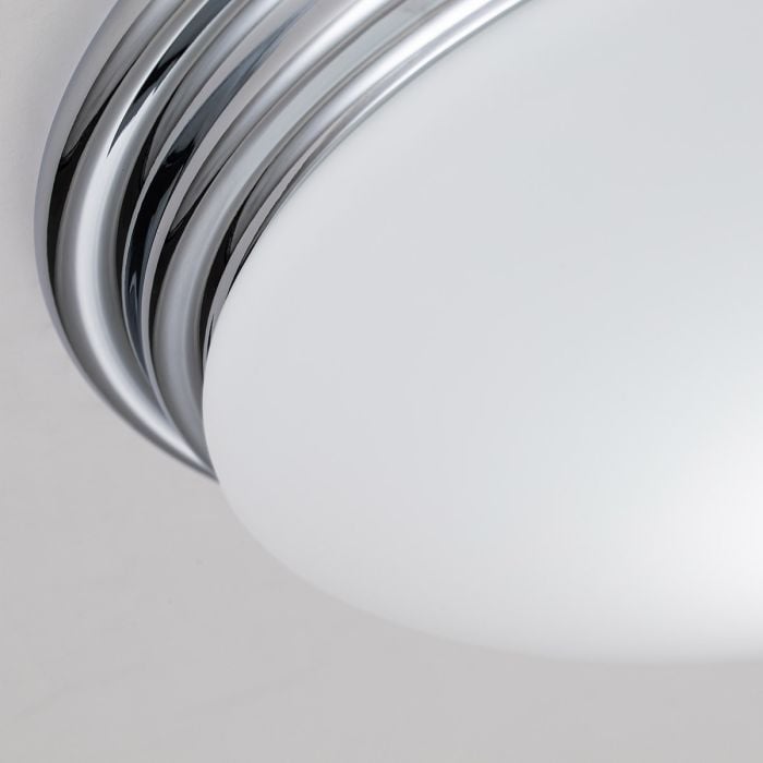 Elstead Lighting Brompton 1 Light Flush - Polished Chrome