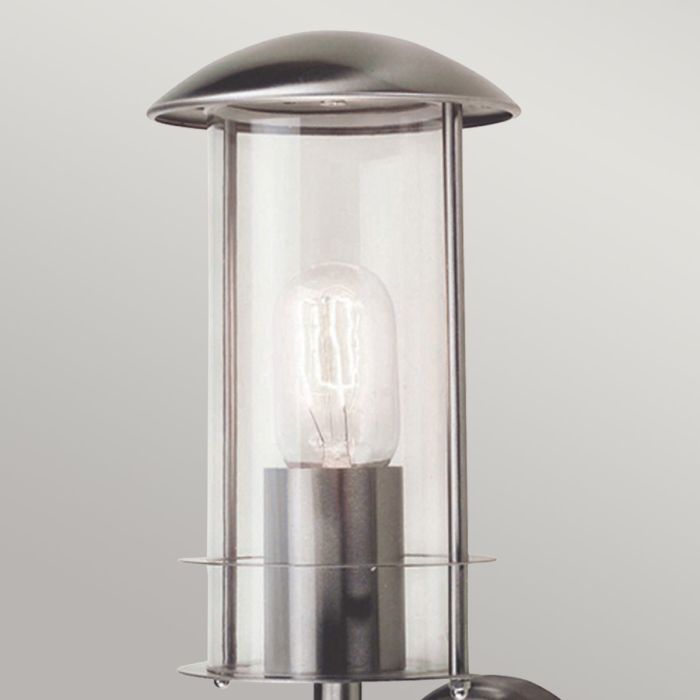 Elstead Lighting Bruges Stainless Steel 1 Light Wall Lantern - Stainless Steel